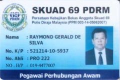 RAYMOND GERALD DE SILVA
